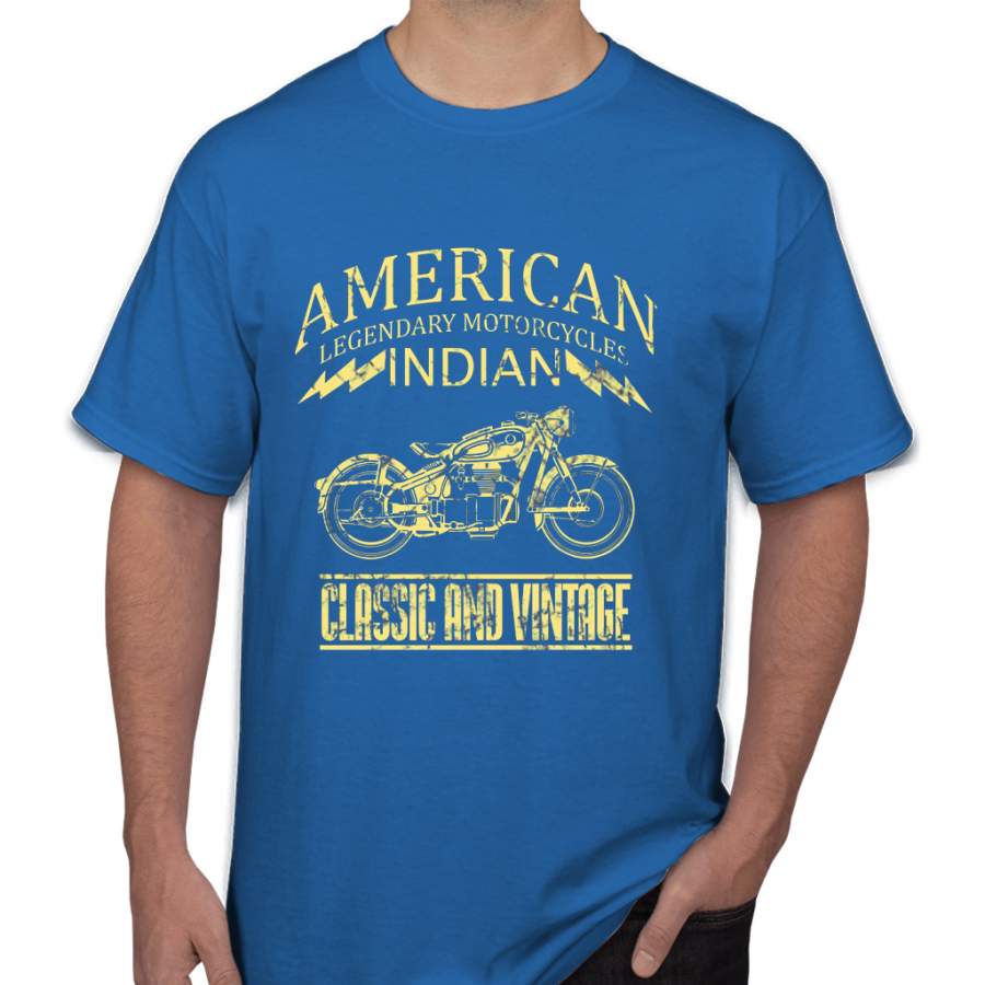 American Motorcycle indian vintage Men T-Shirt