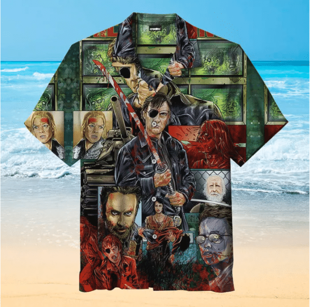 The Walking Dead Comic Style For Man And Woman Print Short Sleeve Hawaii Shirt Ha81910