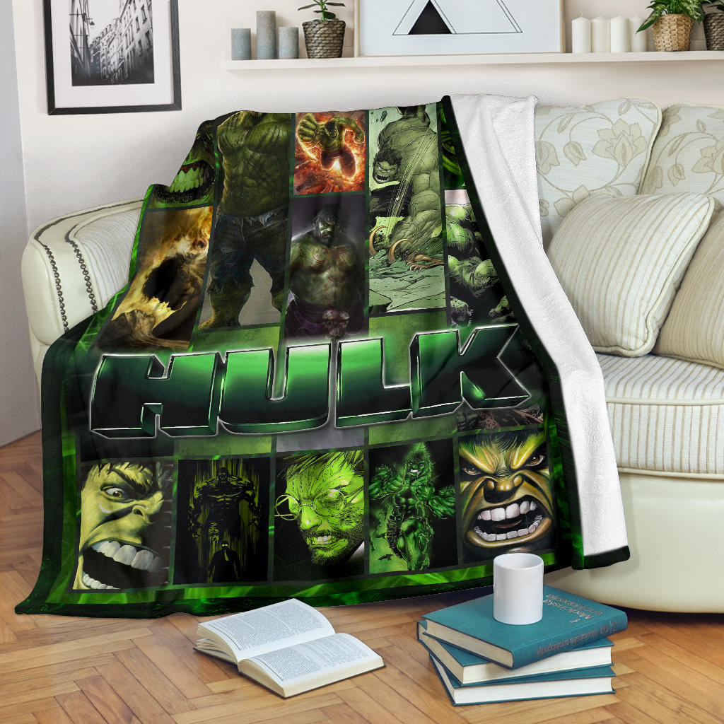 Angry Hulk Swamp Thing Fleece Blanket Movie Home Decor Custom For Fans Nt041901