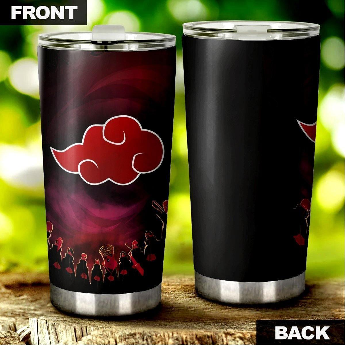 Akatsuki Member Cloud Symbol Tumbler Stainless Steel Naruto Anime