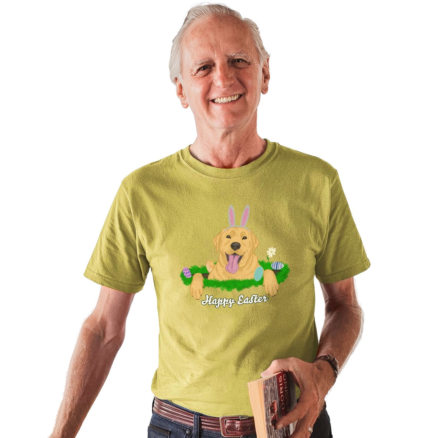 Rabbit Hole Yellow Labrador  – Adult Unisex T-Shirt