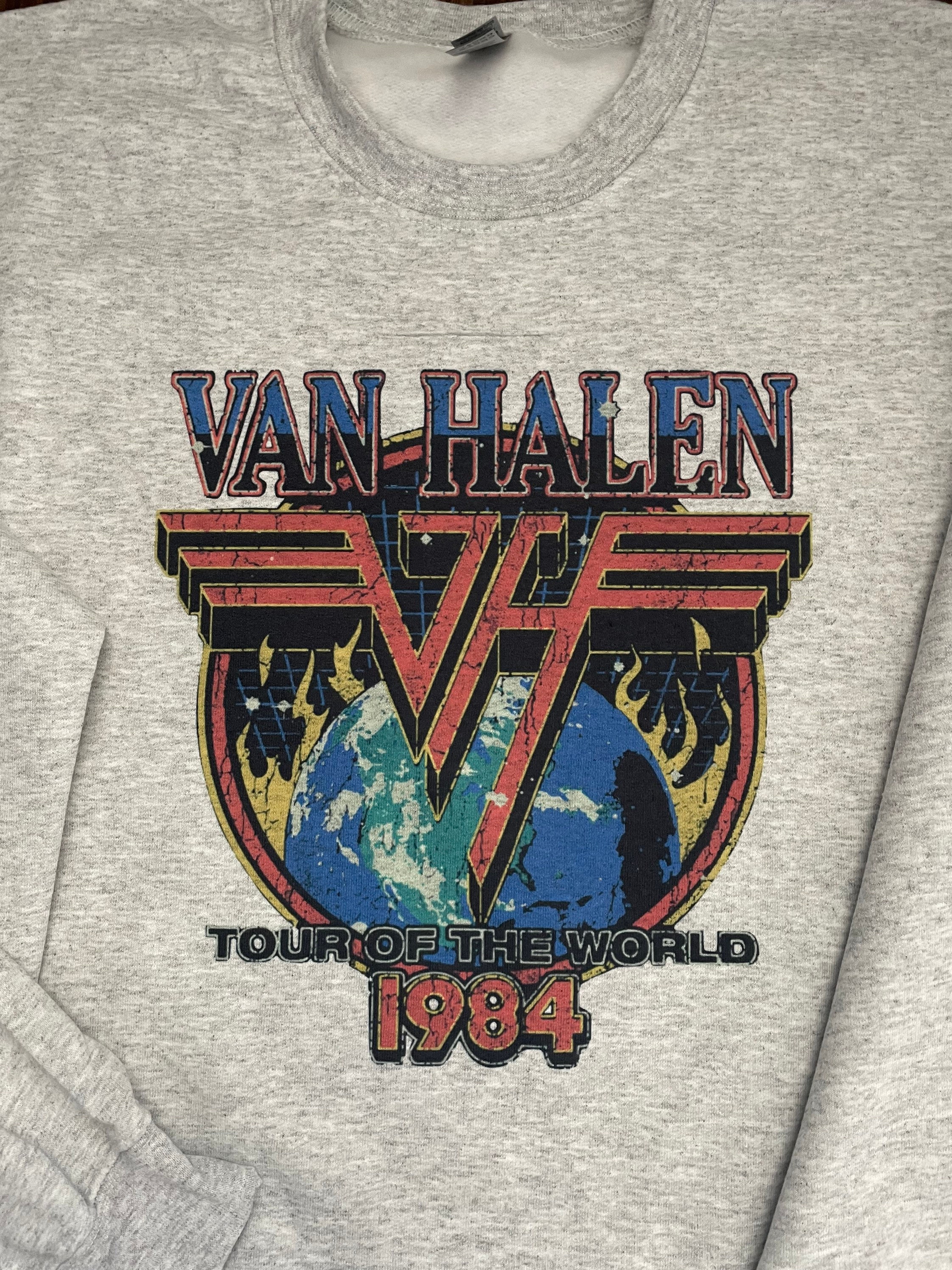 Van Halen 1984 Sweatshirt Ash/ Rock band/Unisex fit/vintage feel