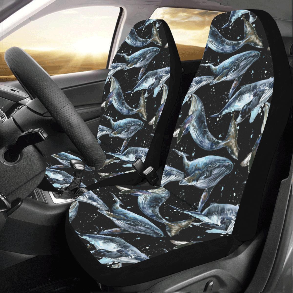 Humpback Whale Car Seat Cover | Universal Fit Car Seat Protector | Easy Install | Polyester Microfiber Fabric | Csc1560