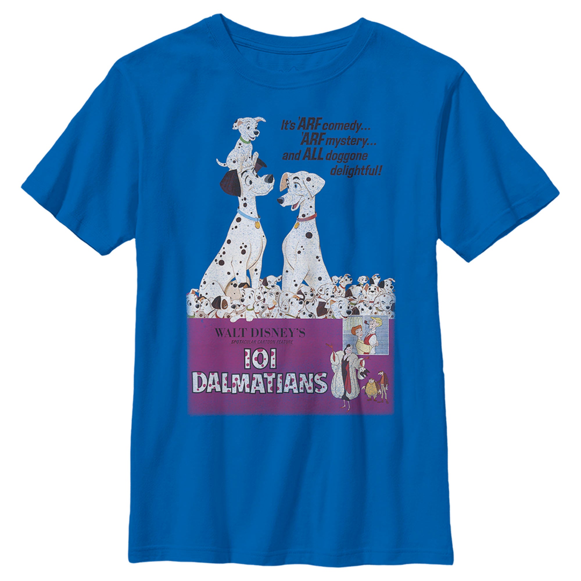 Boy’S One Hundred And One Dalmatians Retro Poster T-Shirt