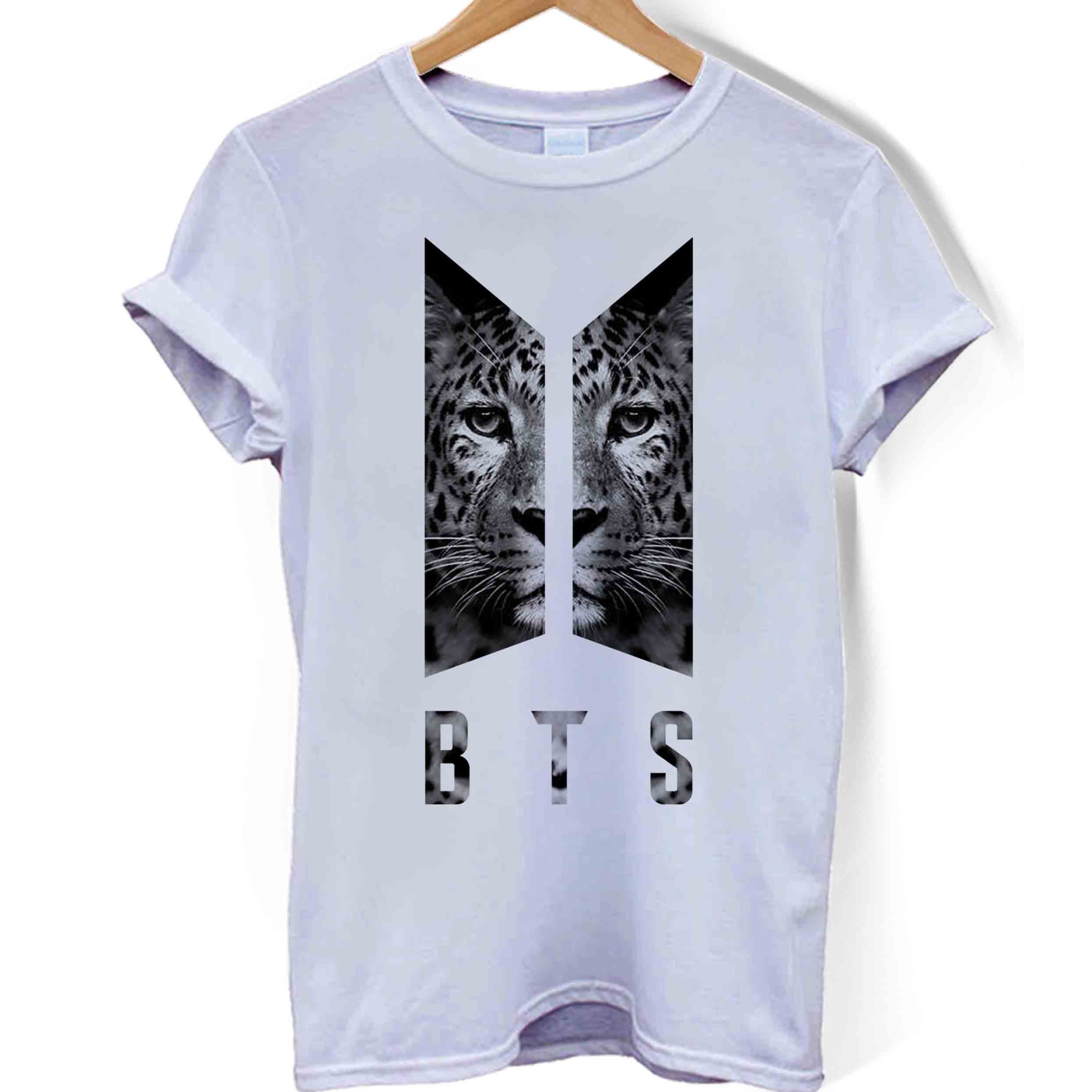 Bts Logo Leopard Women T-Shirt