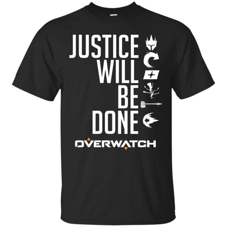 OVERWATCH – Justice Will Be Done T Shirt & Hoodie