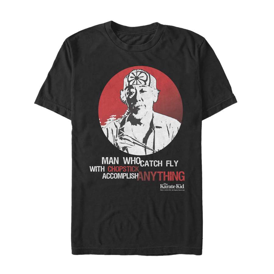 The Karate Kid Men’s Miyagi Chopstick Wisdom  T Shirt