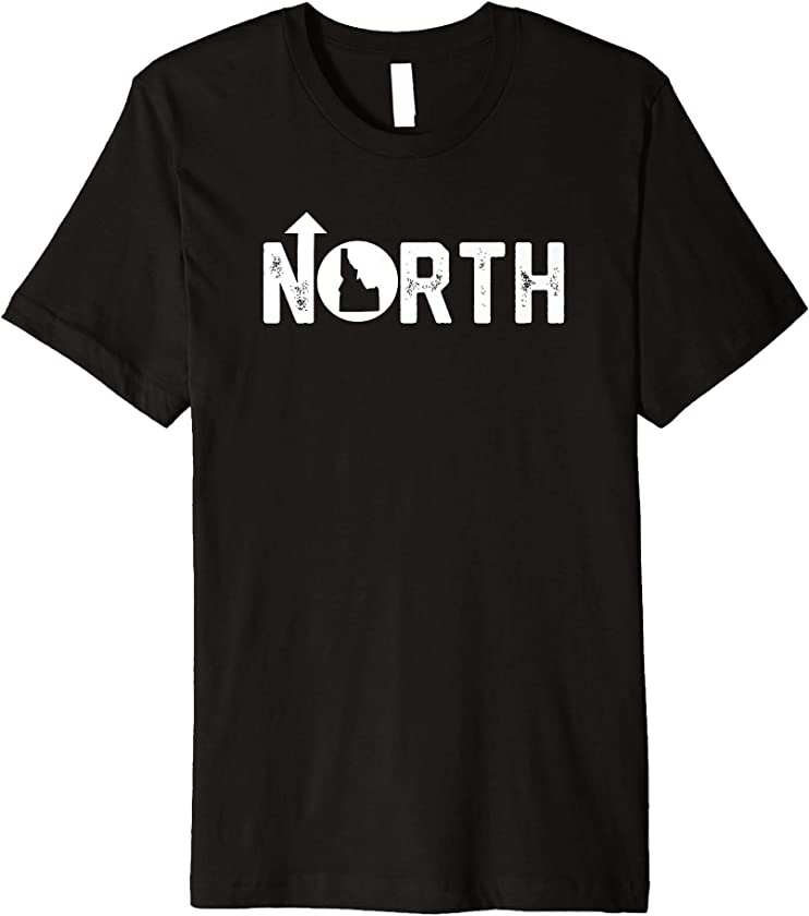 Vintage Up North Idaho State Map Premium T-Shirt