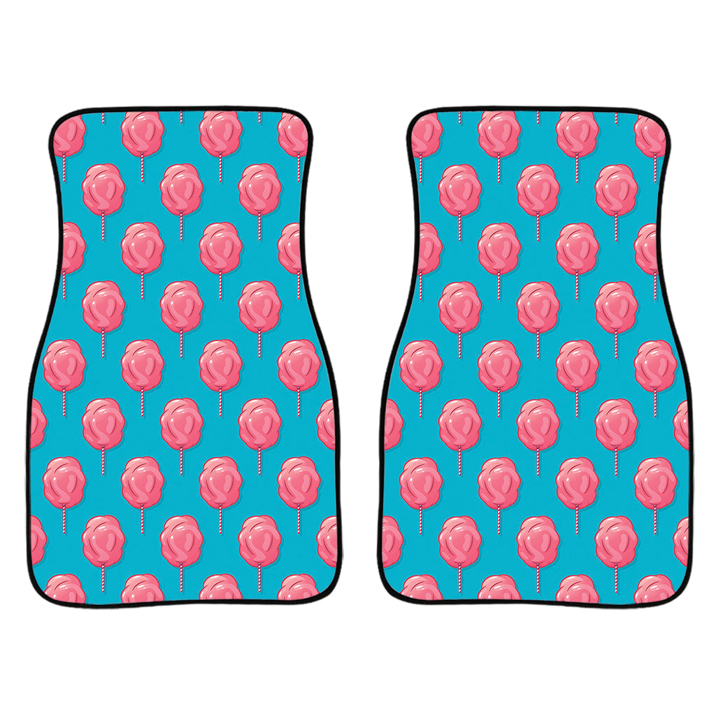 Pink And Blue Cotton Candy Pattern Print Front Car Floor Mats