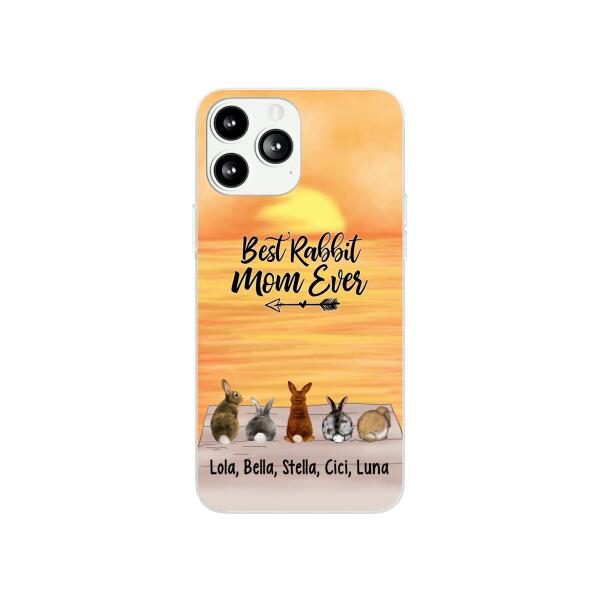 Up To 5 Rabbits Life Is Better With Rabbit – Personalized Phone Case For Rabbit Lovers