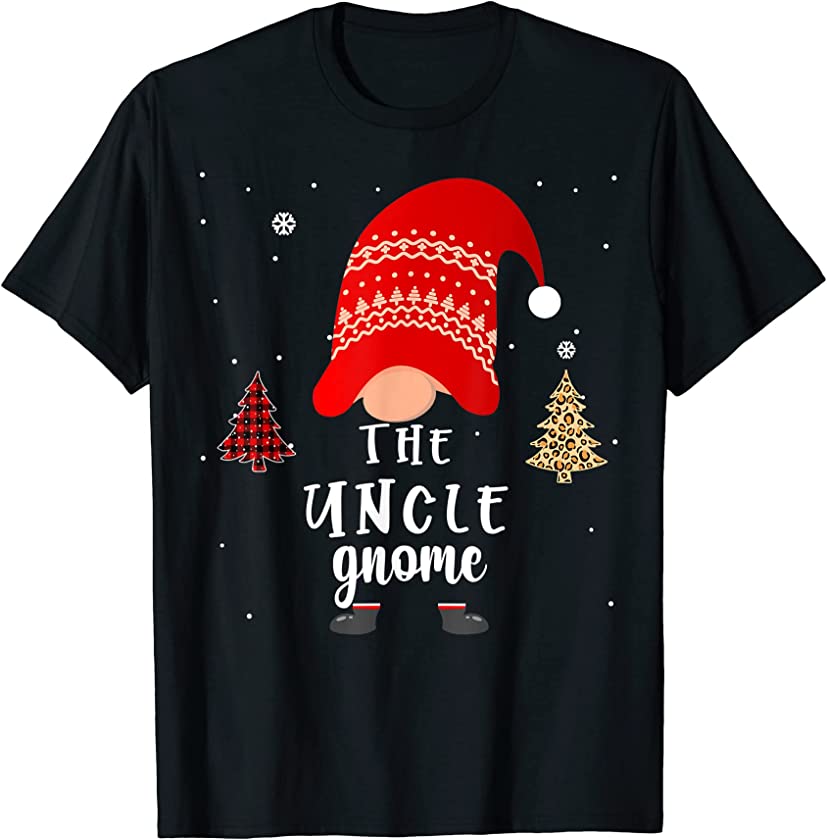 uncle gnome Christmas Pajama gnomes tree leopard Family T-Shirt