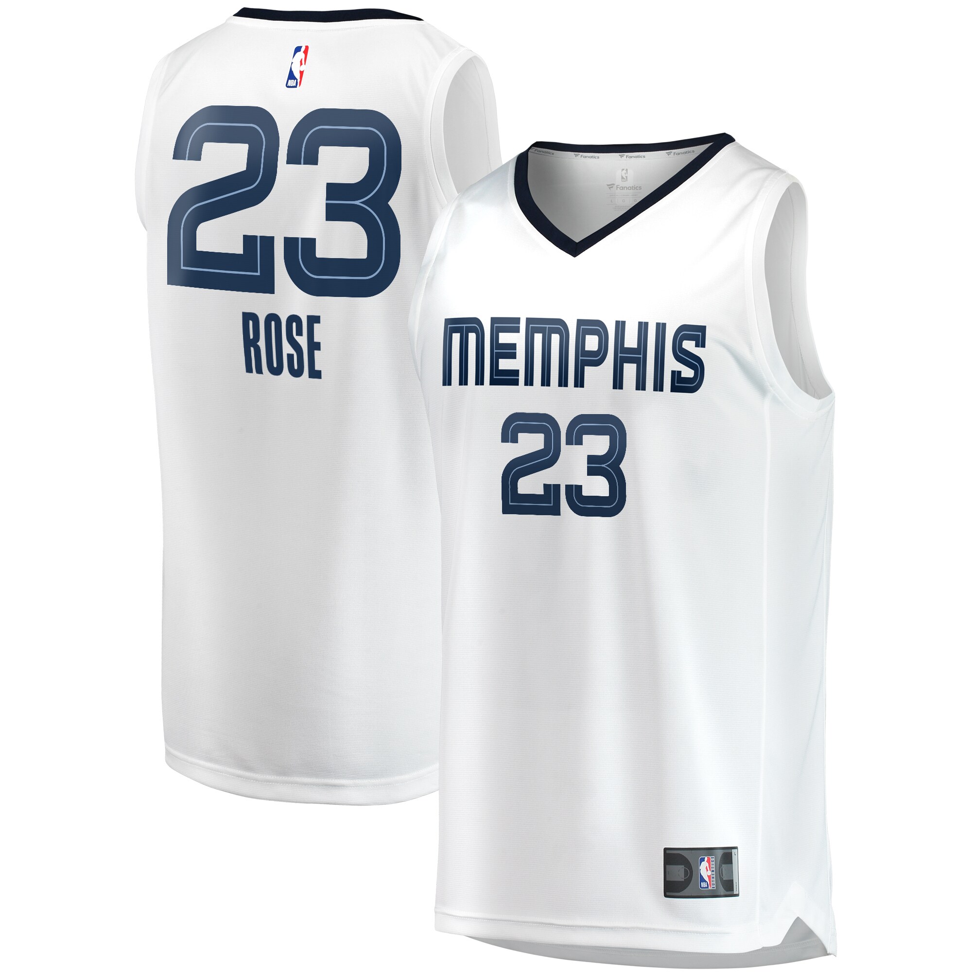 Derrick Rose Memphis Grizzlies Men's Fast Break Player Jersey – Association Edition – White