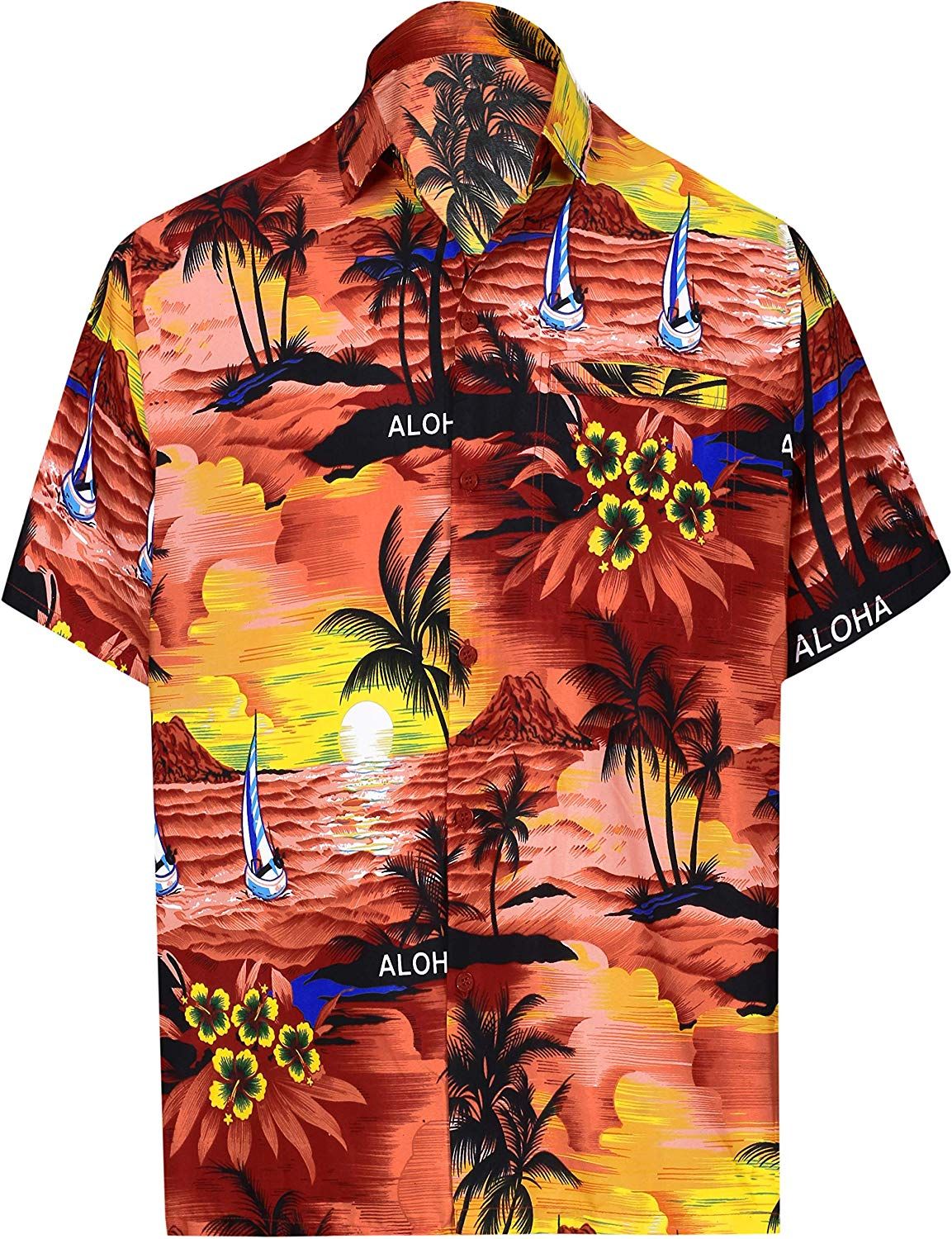 Palm Tree Red Unique Design Hawaii Shirt Ha38275