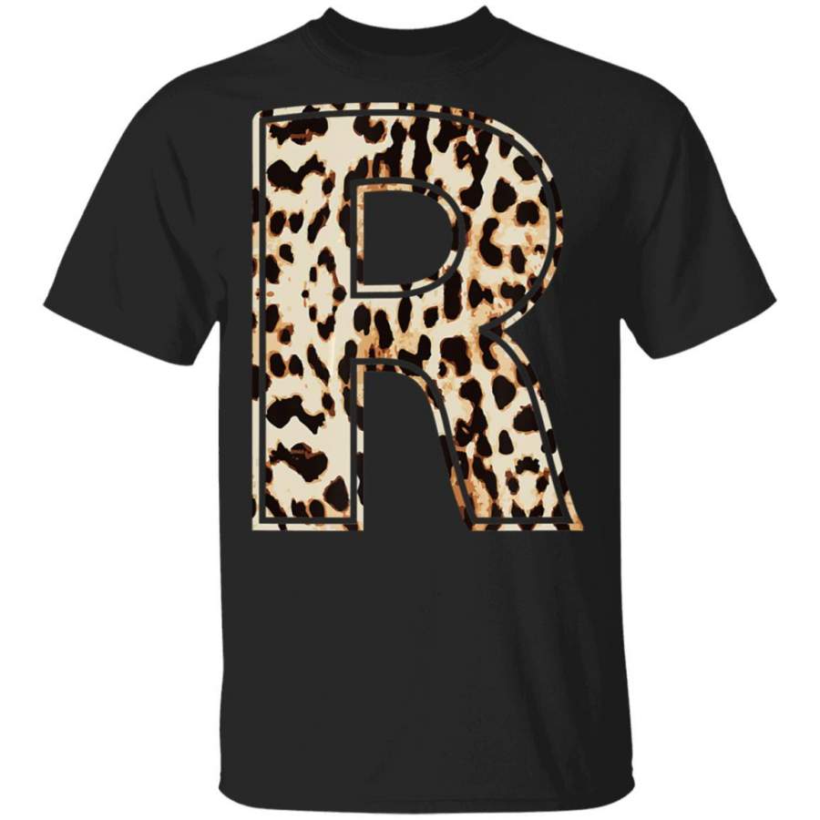 Awesome Letter R Initial Name Leopard Cheetah Print Coffee Mug Unisex Men Women Tshirt