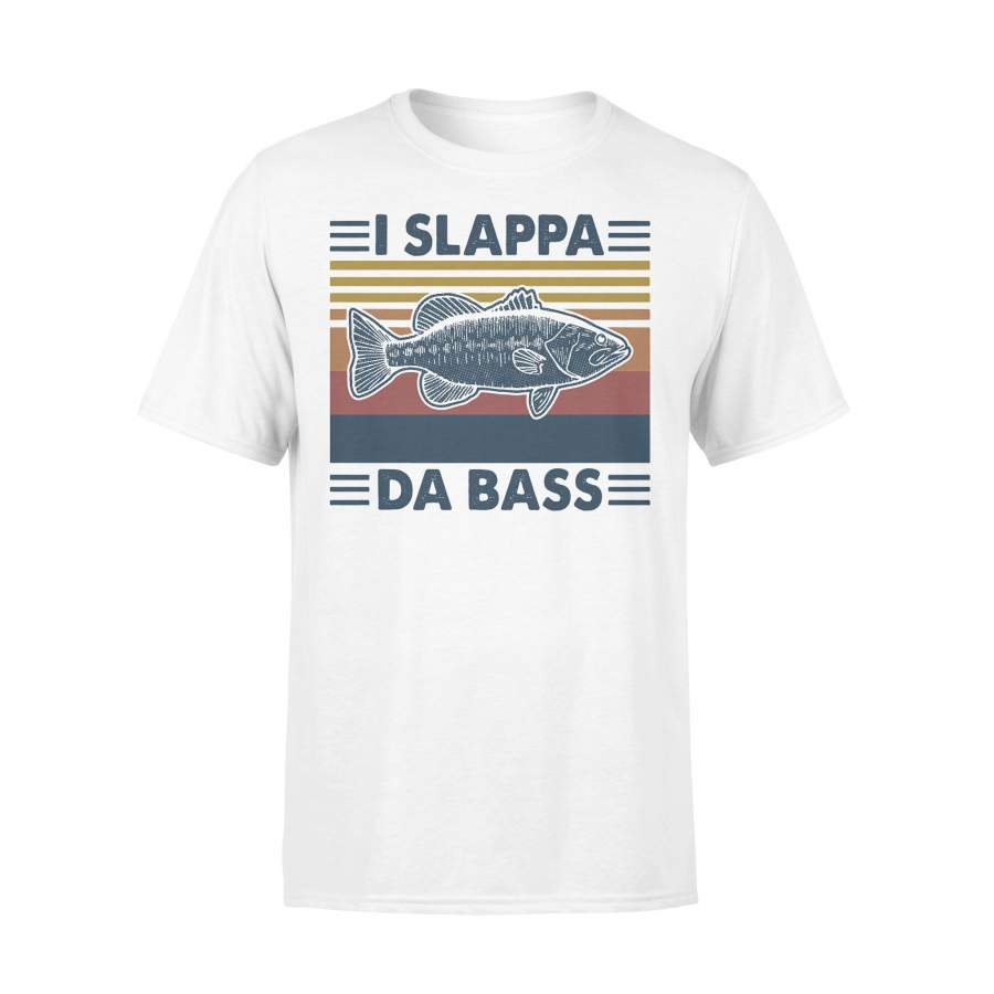 Fish I Slappa Da Bass Vintage Retro T-shirt