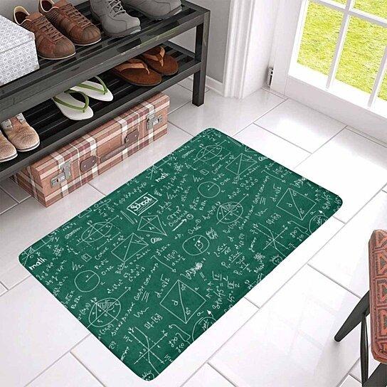 Funny Green School Maths Formula Doormat Entrance Rug Indoor And Outdoor Doormat Classroom Decor Housewarming Gift Gift For Teachers Gift For Students