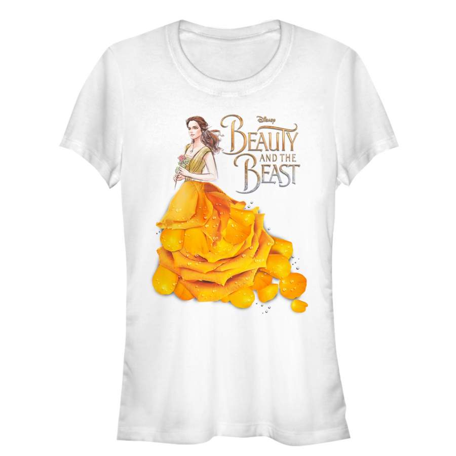 Beauty and the Beast Junior’s Rose Petal Dress T-Shirt