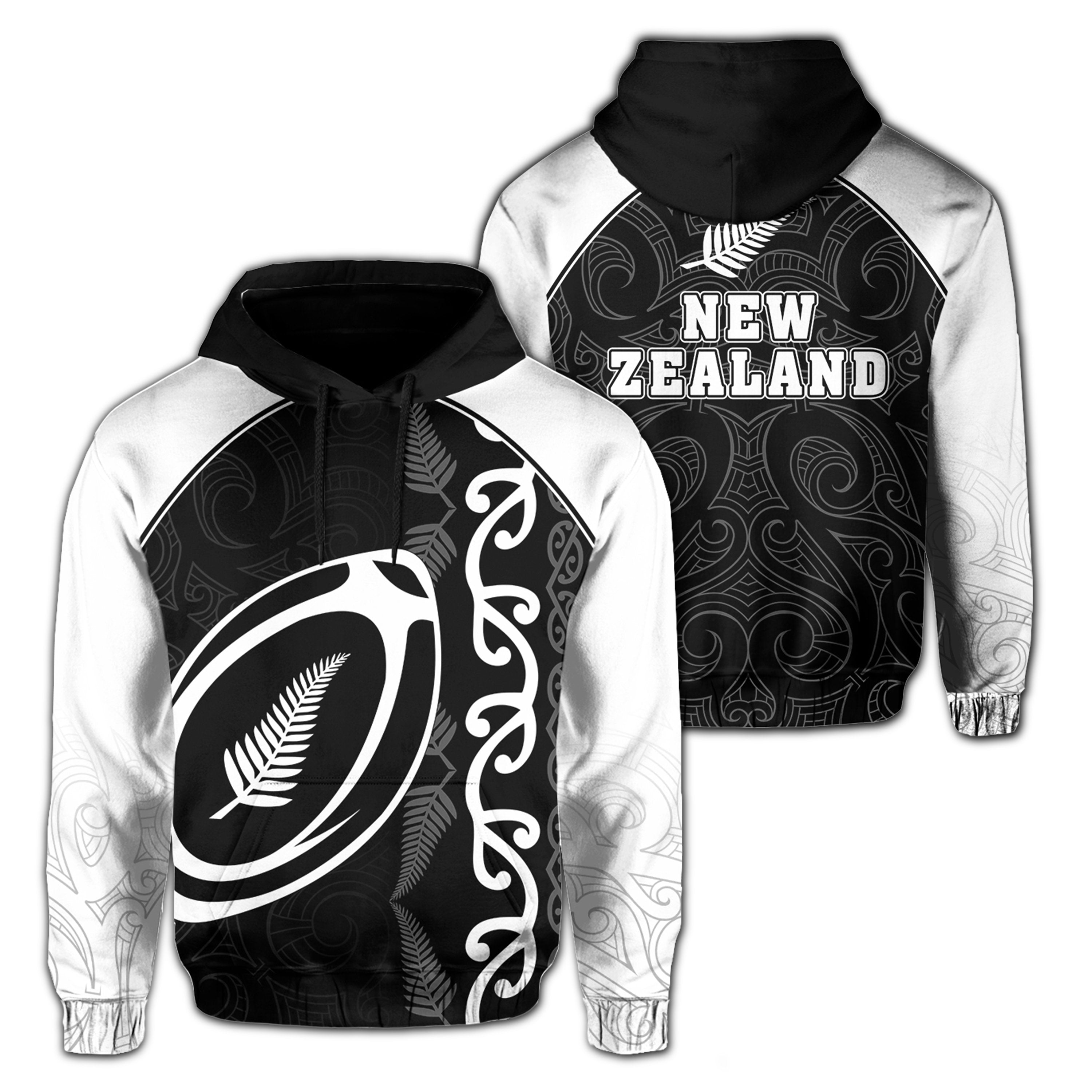 New Zealand Silver Fern Rugby Maori Hoodie – Ciara Style