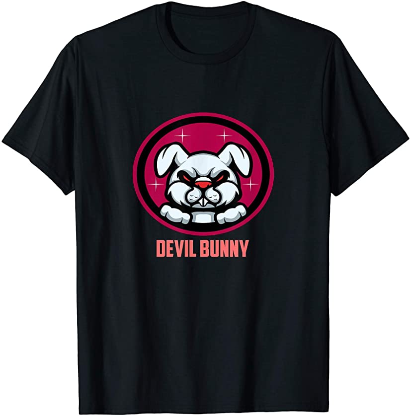 Devil Bunny- Funny Bunny Memes- Angry Bunny Cartoon T-Shirt