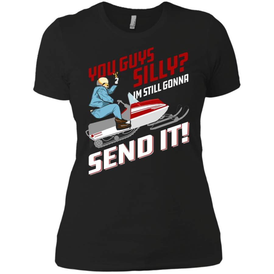 You Guys Silly  – I’m Still Gonna Send It Larry Enticer Ladies’ Boyfriend T-Shirt