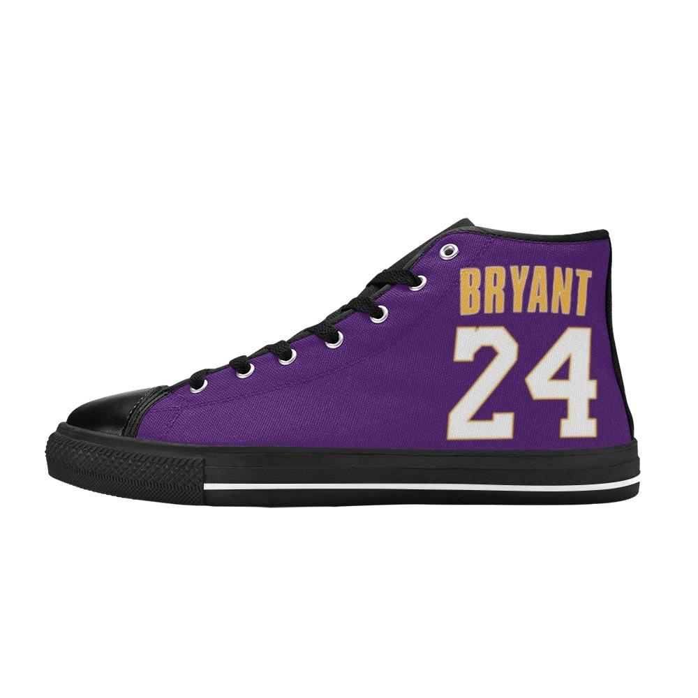 Kobe Bryant 24 Purple Women’S Classic High Top Canvas Shoes