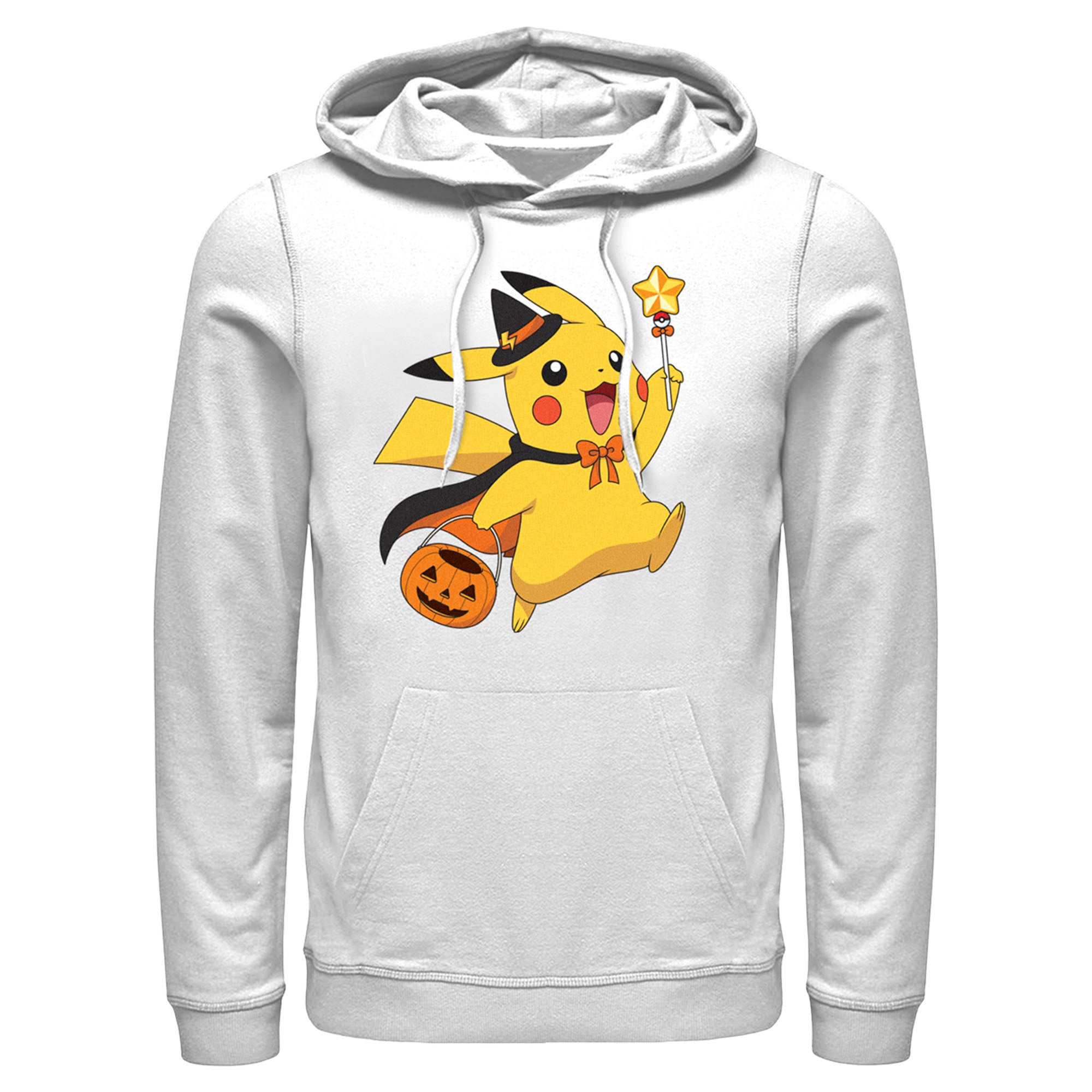 Men’S Pokemon Halloween Pikachu Wizard Pull Over Hoodie