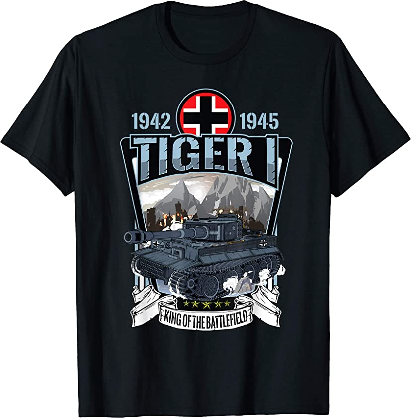 Vintage World War 2 German Tank Tiger I (1) gift T-Shirt