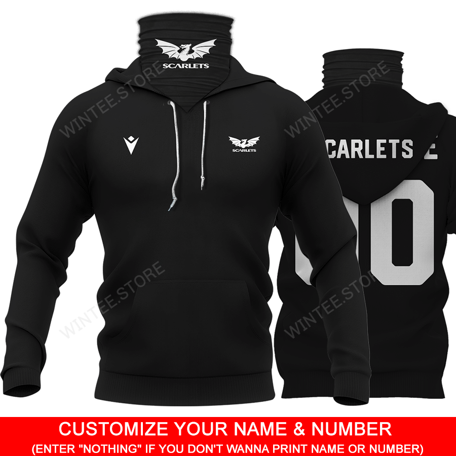 04Scarlets002 – CUSTOMIZE YOUR NAME & NUMBER – HOT SALE 3D PRINTED