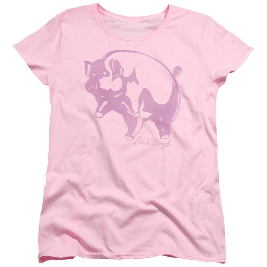 Pink Floyd Special Order Pink Animal Women’s 18/1 100% Cotton Short-Sleeve T-Shirt