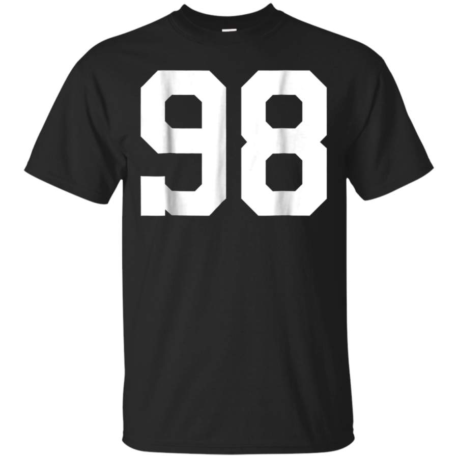 AGR 98 Sports Jersey Number T-Shirt for Team Fan Player Coach