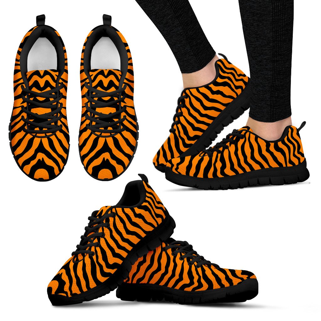 Bengal Tigers Skin Print Pattern Women’S Sneaker Shoes