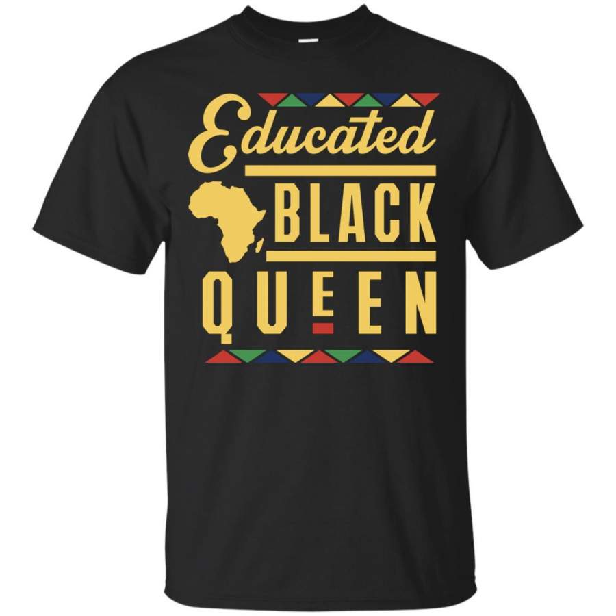 African American T-shirt Educated Black Queen