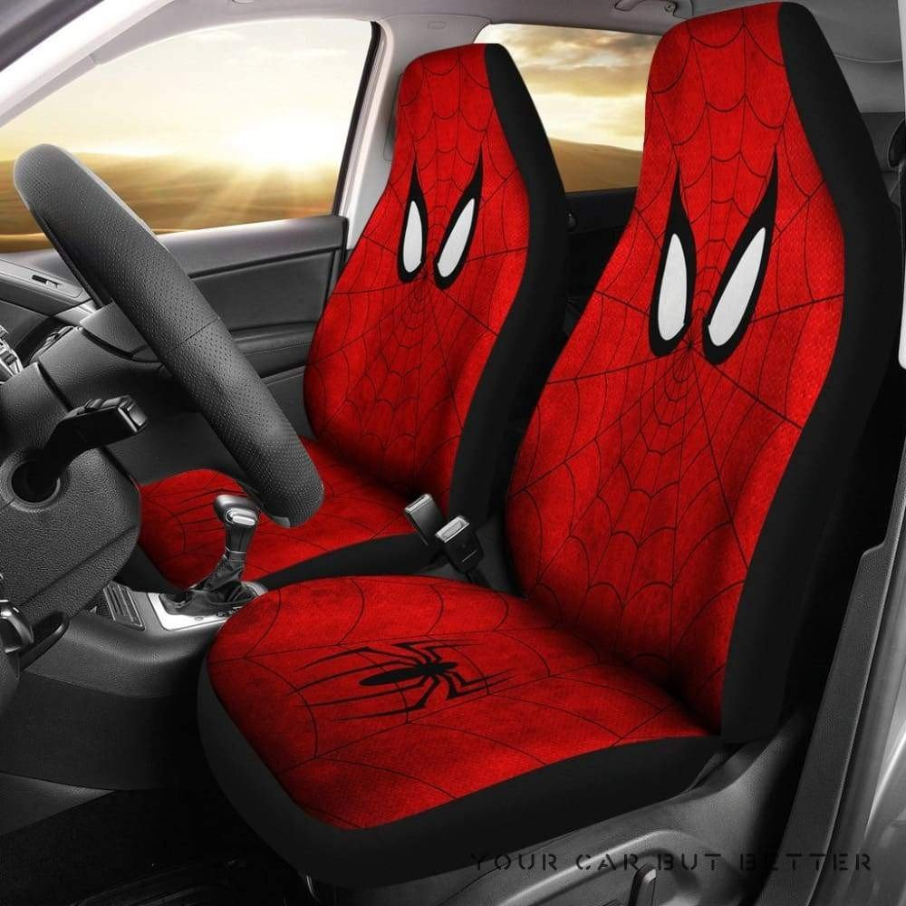 Spiderman 1 Car Seat Cover – Seat Covers With Leather Pattern Print Will Get 2 Pcs