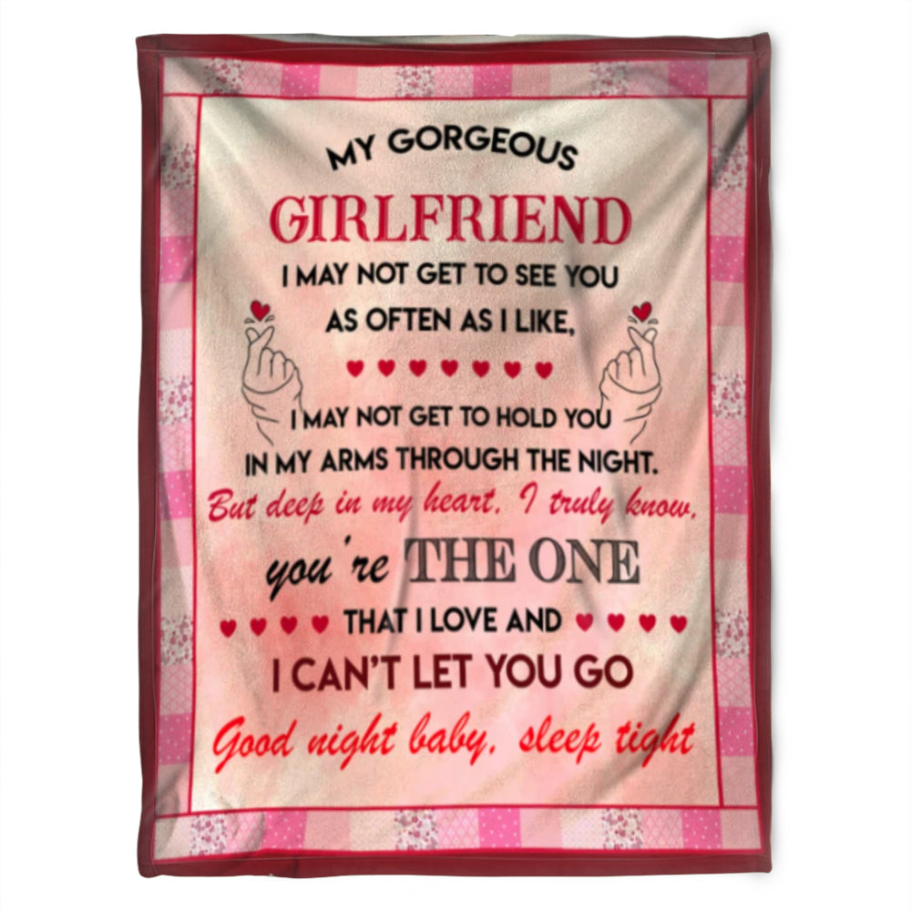 To My Girlfriend Blanket. I May Not Get To See You As Often As I Like. Gift For Girlfriend Family Home Decor Bedding Couch Sofa Soft And Comfy Cozy