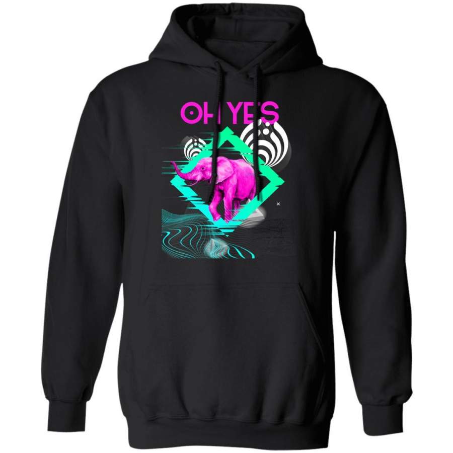 Bass Head Nectar Pink Elephant Oh Yes Dubstep Festival Hoodie