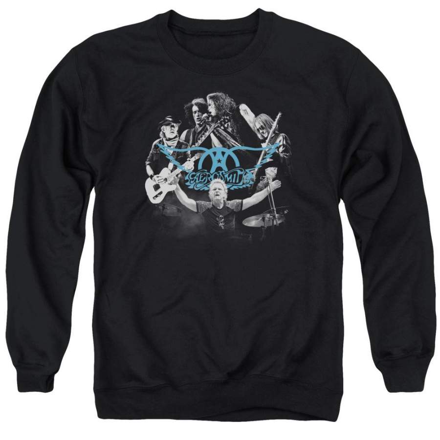 Aerosmith – Rock N Round Adult Crewneck Sweatshirt