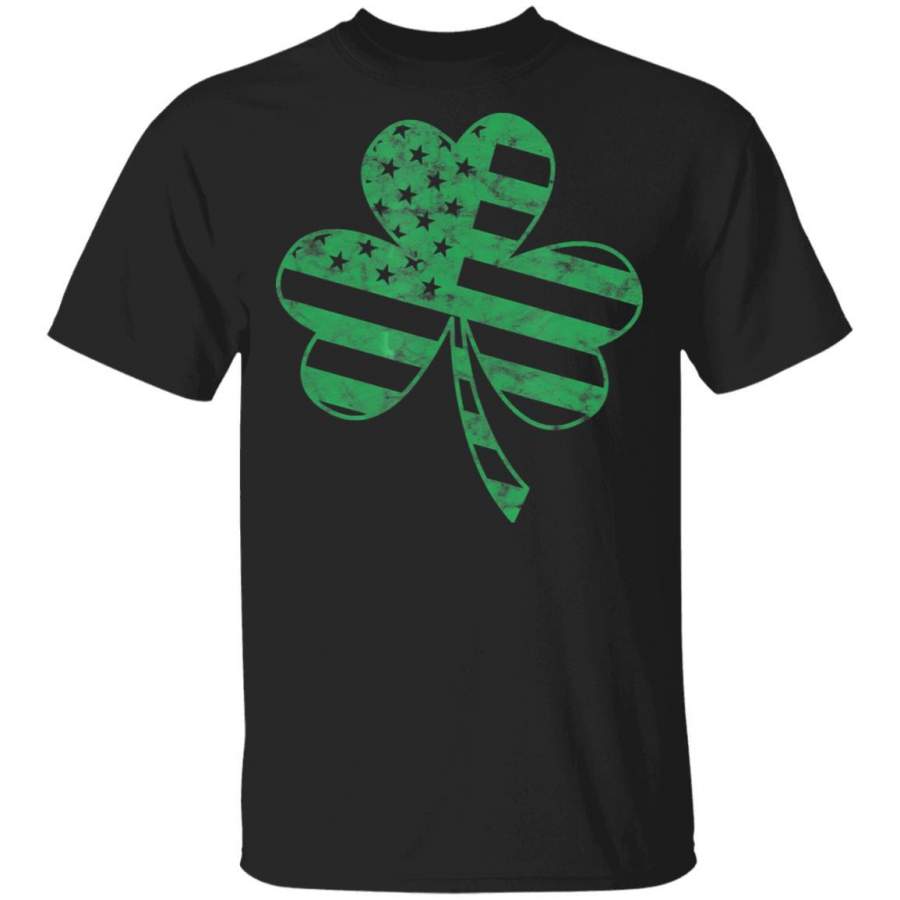 Irish American Flag Vintage Shamrock St Patricks Day T Shirt Saint Paddys Patricks Tshirt Lucky Shirts Drink Green Beer Irish Gifts Funny Tee