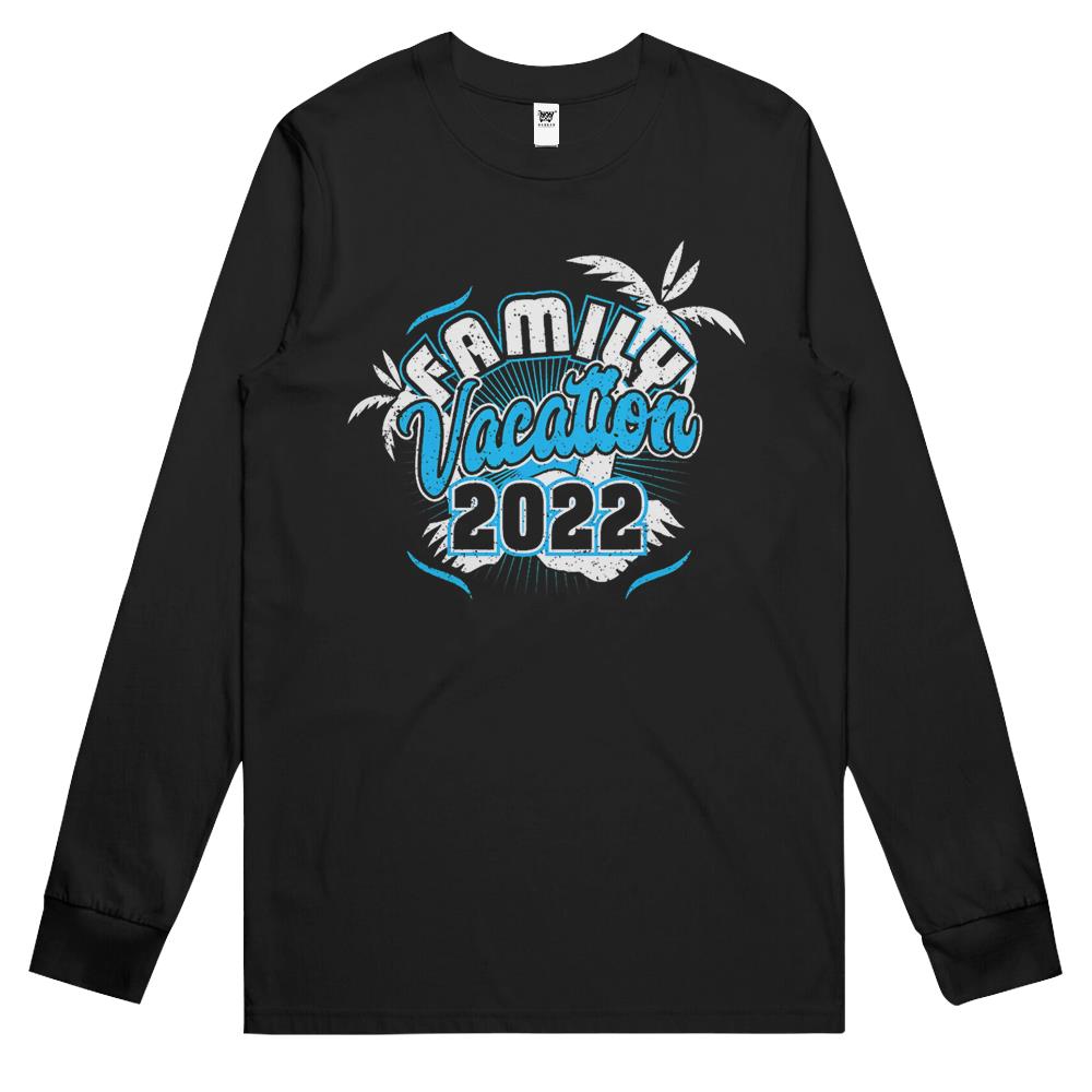 Family Vacation 2022 Beach Tropical Matching Group Long Sleeve T Shirts