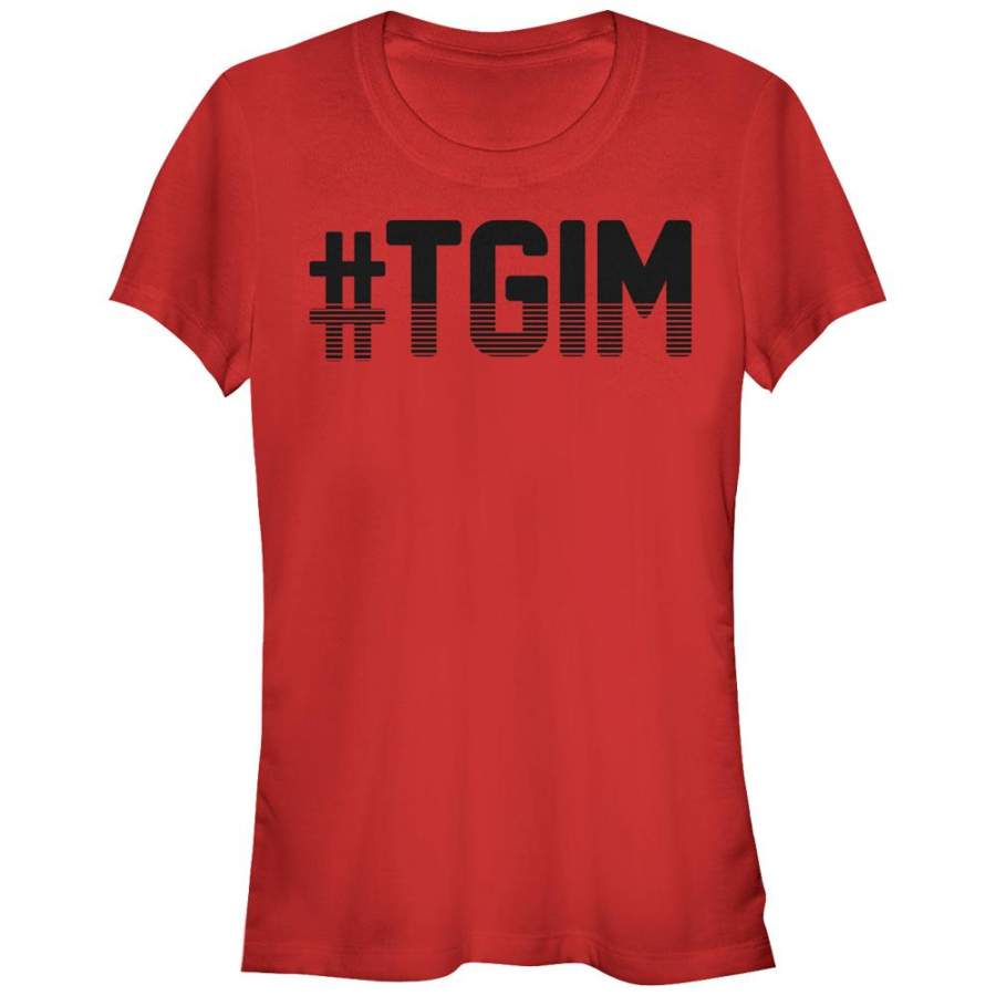 CHIN UP Junior’s Hashtag TGIM  T Shirt Red