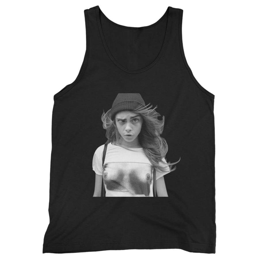 Cara Delevingne Funny Man’s Tank Top