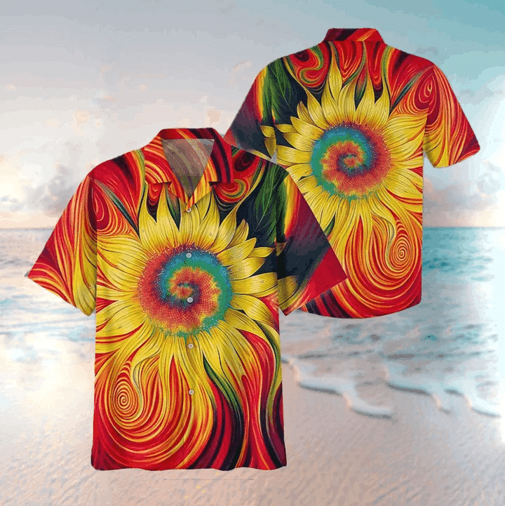 Hippie Sunflower Hawaii Shirt Unisex Adult Ha7208