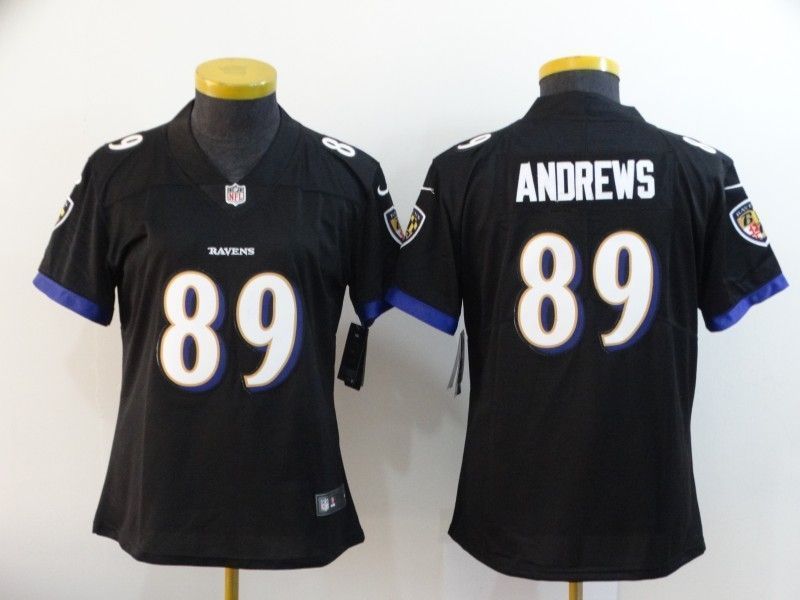 Baltimore Ravens Mark Andrews #89 NFL 2020 Black Womens Jersey