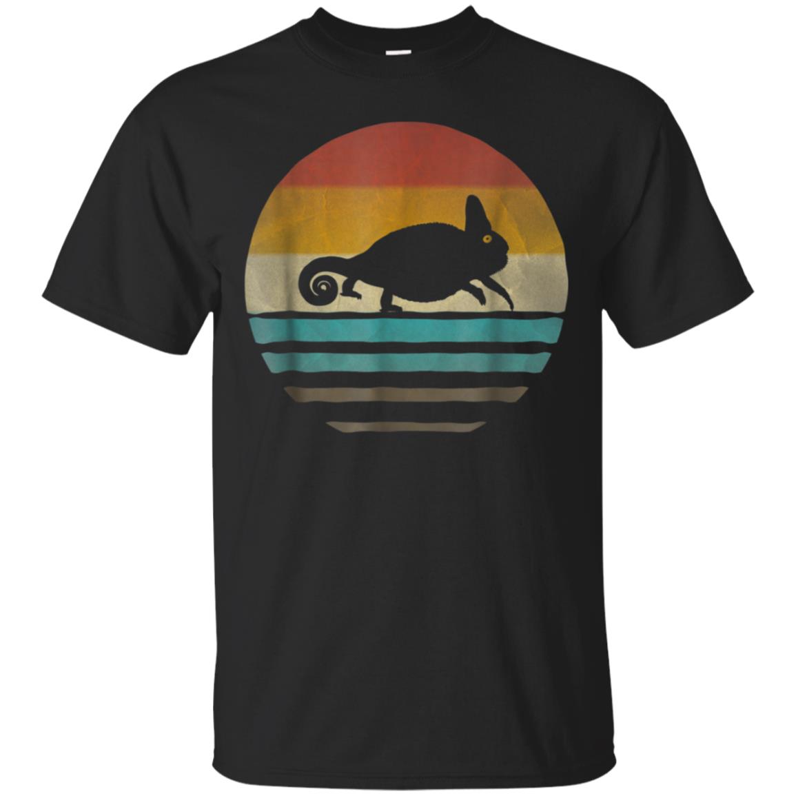 Retro Vintage chameleon Silhouette Shirt Animal Biology