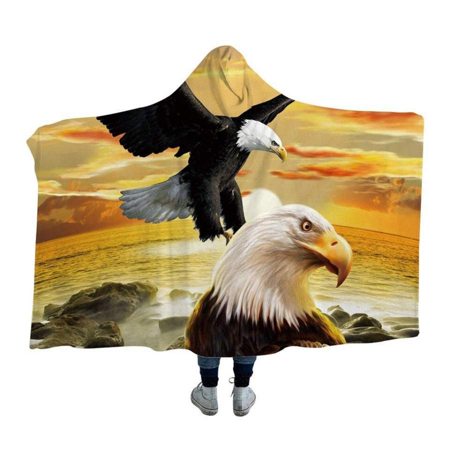 Sea Eagles Hooded Blanket