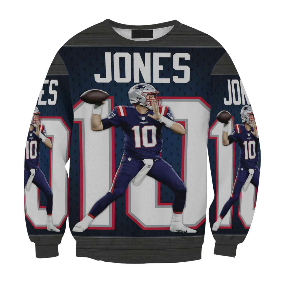 New England Patriots Mac Jones3 Gift For Fan 3D Full Printing Sweatshirt