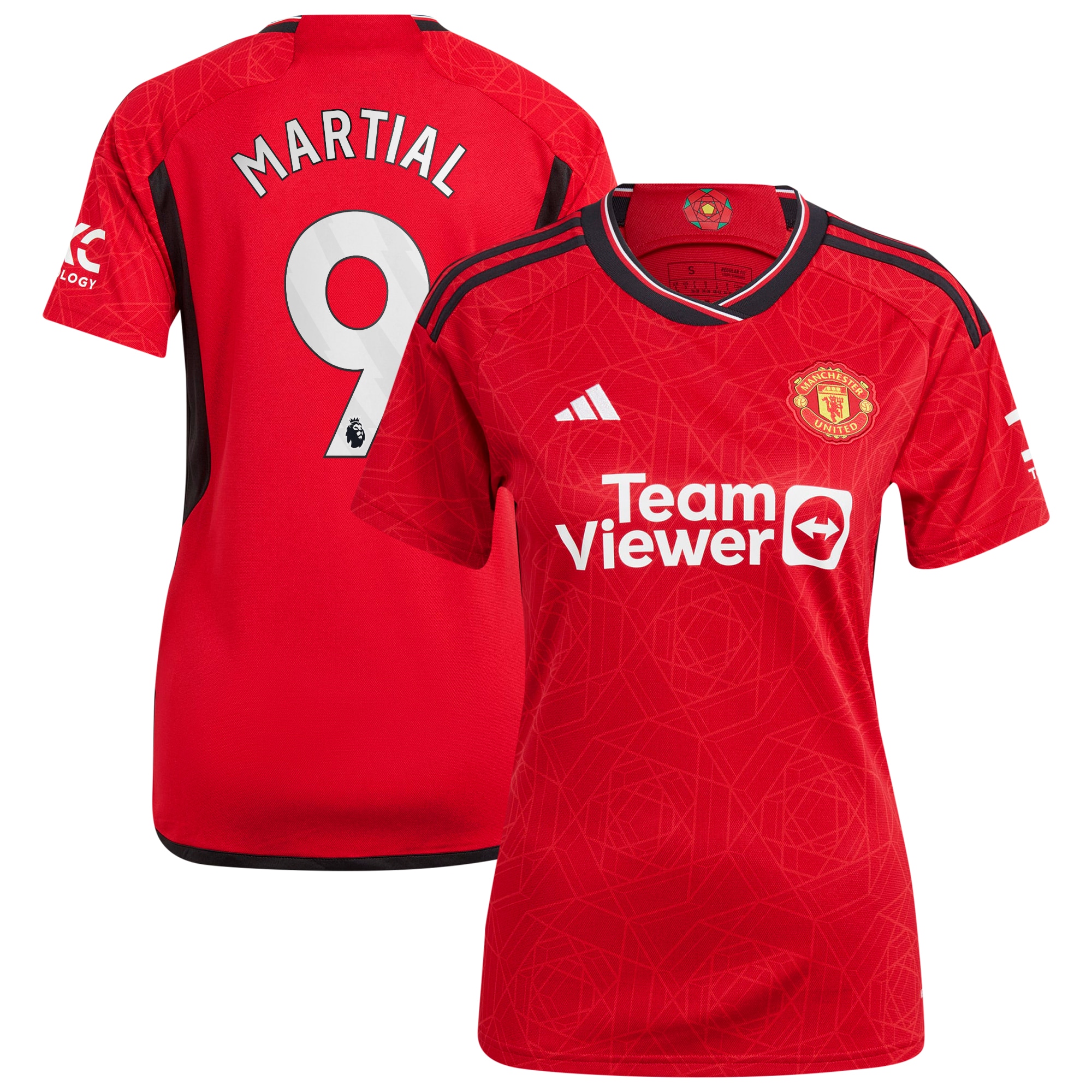 Anthony Martial Manchester United Women's 2023/24 Home Replica Player Jersey – Red