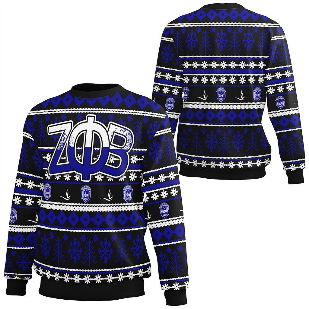 Sorority Sweatshirt – Zeta Phi Beta Christmas Splatters Sweatshirt