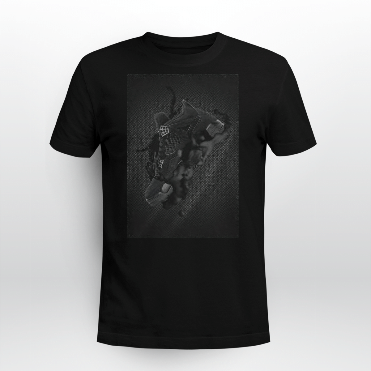 Air Jordan 4 Black Cat Matching Custom Designed T Shirt Jd 4-20-12 Unisex T-Shirt