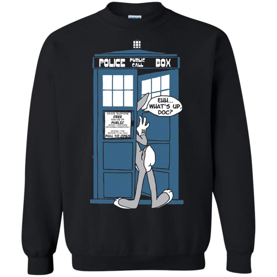 AGR Police Public Call Box Bugs Bunny Doctor Who Mashup Sweatshirt