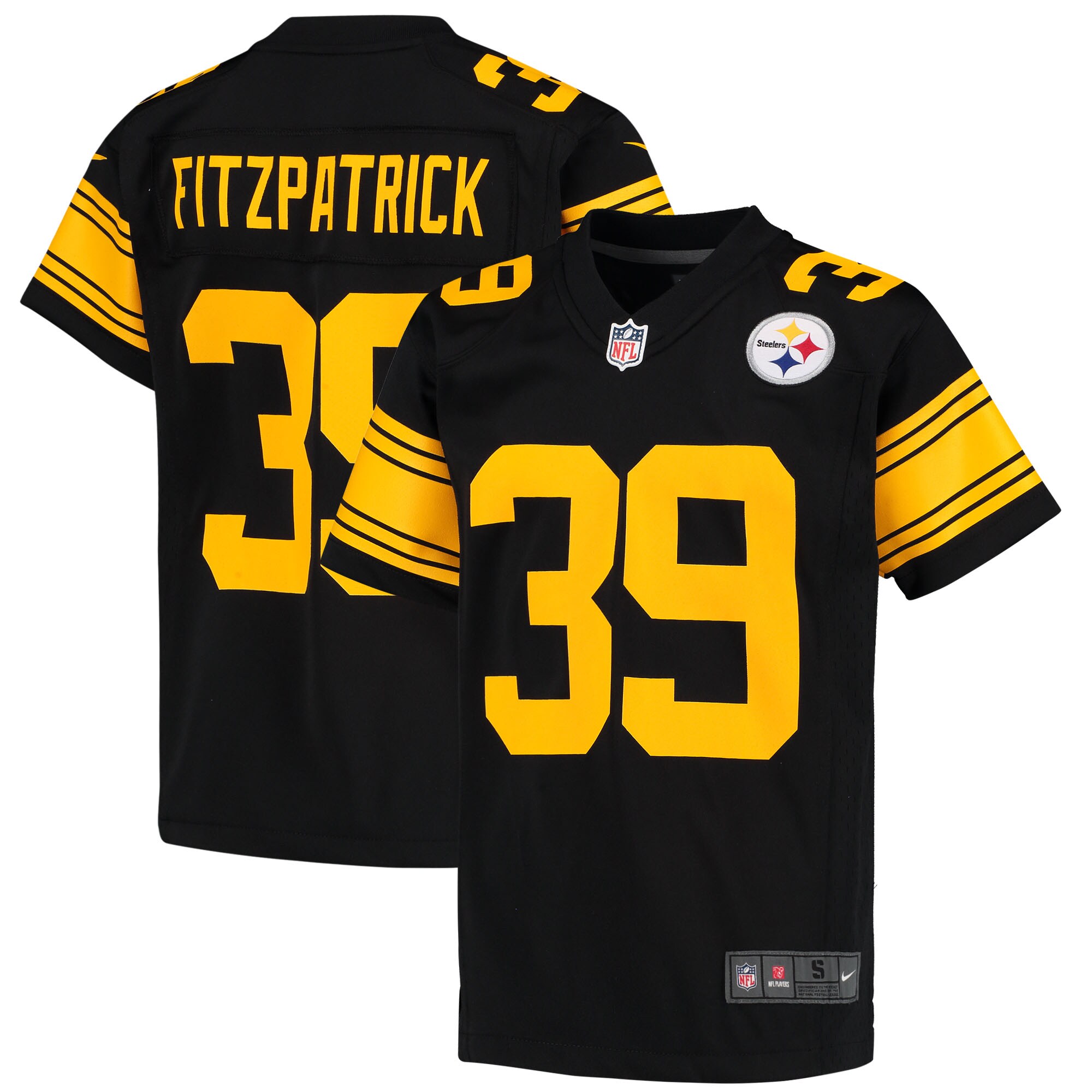 Youth Pittsburgh Steelers Minkah Fitzpatrick Black Game Jersey